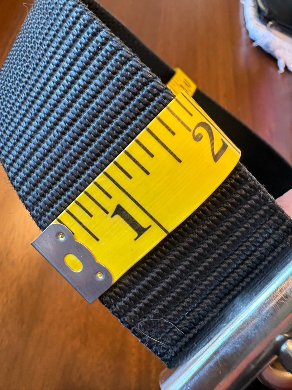 Black Webbed Men's Belt with Silver Grommet Hardware Punk Grunge Utility 38”-42” - Picture 7 of 8